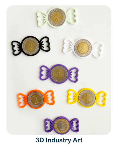 حامل ريال معدني | ١٠ قطع بألوان مختلفة