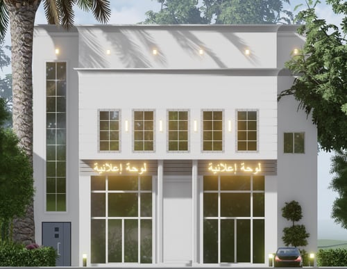 تصميم مخططات واستخراج رخصة انشاء دورين وملحق تجاري