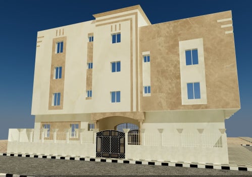 تصميم مخططات واستخراج رخصة انشاء دورين وملحق سكني