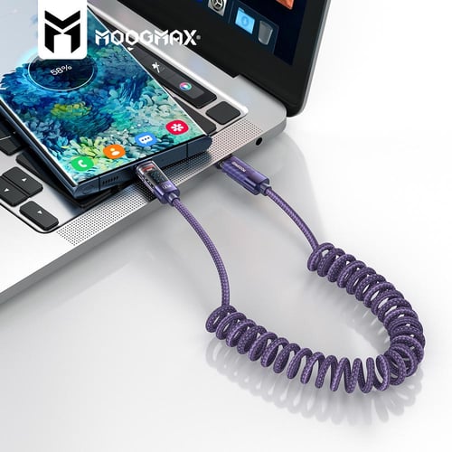 كيبل قماش تايب سي مع عداد 1 متر