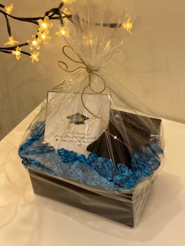 طقم سلسلة مع سوارة بورد صناعي صغير