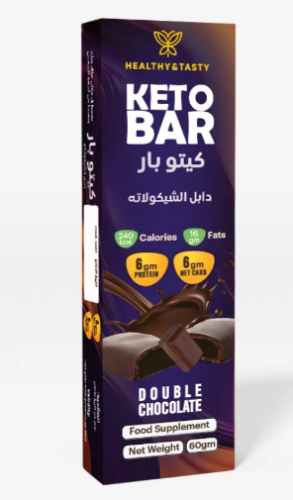 كيتو بار دبل شوكلت60 جرام