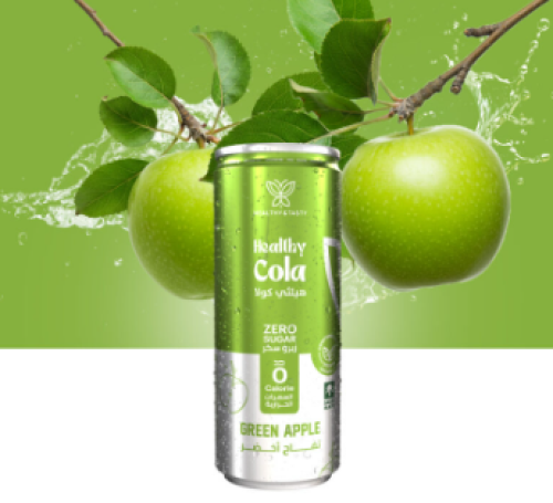 هيلثي كولا مشروب غازي تفاح اخضر 250 مل