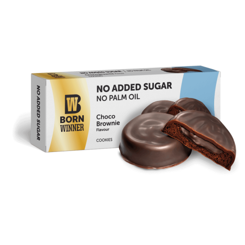 كوكيز Born Winner بدون سكر مضاف شيكولاتة