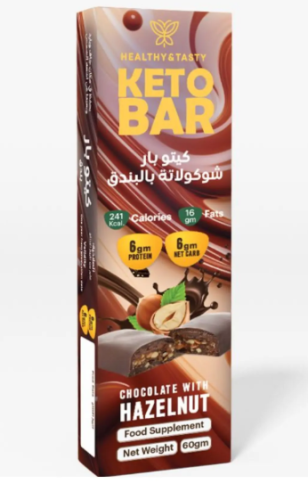 كيتو بار بندق 60جرام