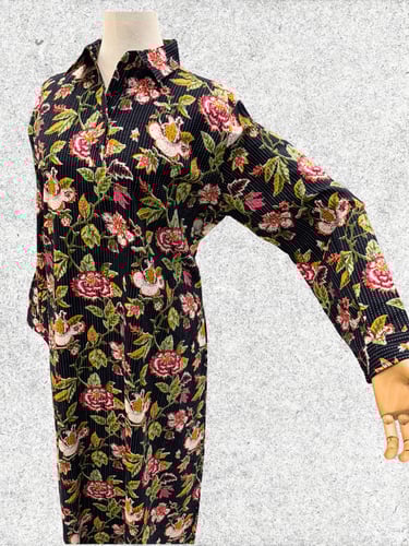 جلابية قطن مطرز