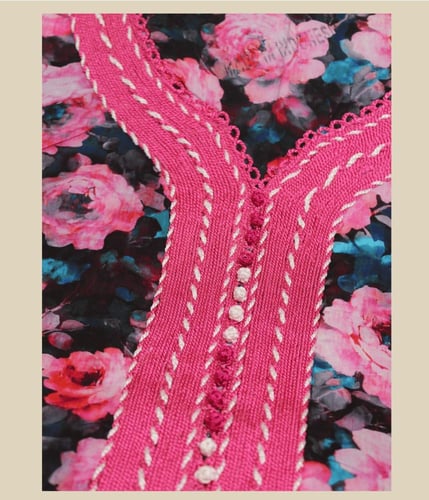 جلابية قطن تطريز قيطان