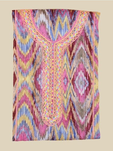 جلابية قطن تطريز قيطان