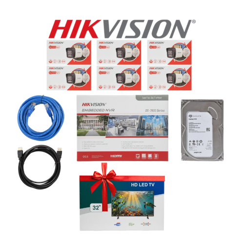 HIKVISION باقة كاميرات مراقبة ip تتكون المجموعة كم...
