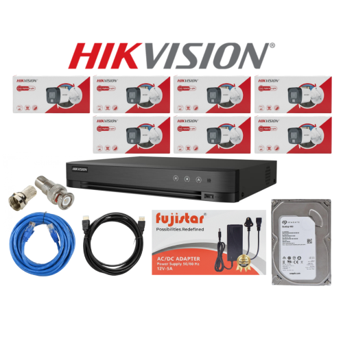 HIKVISION باقة كاميرات مراقبة تتكون المجموعة كما ه...