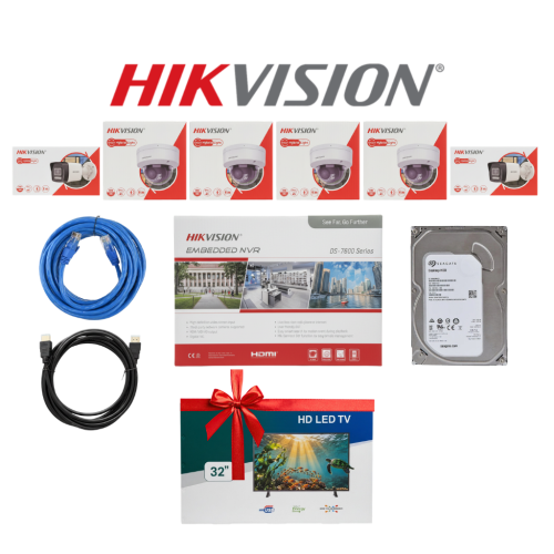 HIKVISION باقة كاميرات مراقبة ip تتكون المجموعة كم...