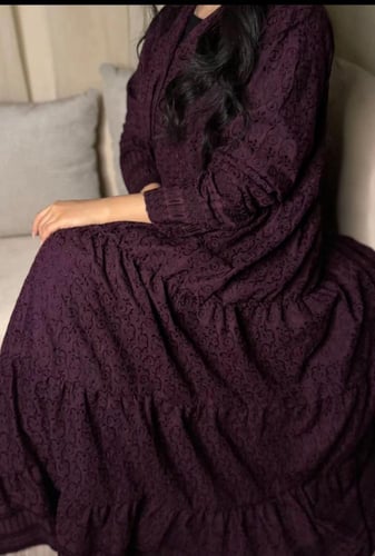 عبايه يقماش الركامه مع طرحه خفيفه بايفون اندونيسي