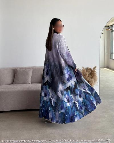 عبايه صيفيه ملونه بقماش خفيف مع طرحه من نفس الخامه