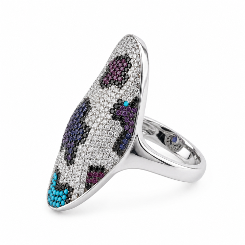 Ring with Swarovski crystal