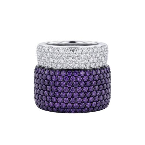 Ring decorated with Swarovski crystal
