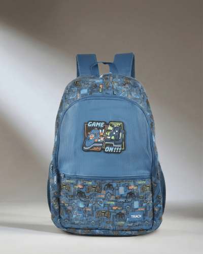 حقيبة مدرسية 18 بوصة من تراك باللون الأزرق