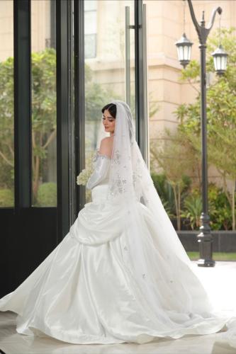 Luxury royal wedding dress with elegant tailoring...