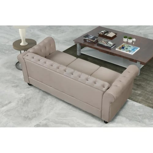 طقم كنب استقبال مخمل وخشب سويدي - قطعتين