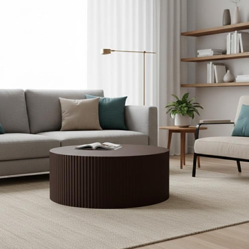 طاولة قهوة خشب MDF - 87×80×40 سم