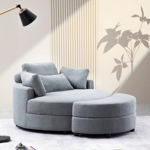 كرسي شيزلونج خشب سويدي -شانيل – 90×120×80 سم