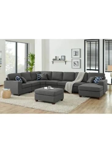 كنب زاوية خشب سويدي – قماش بوليستر - رويال أواسيس...