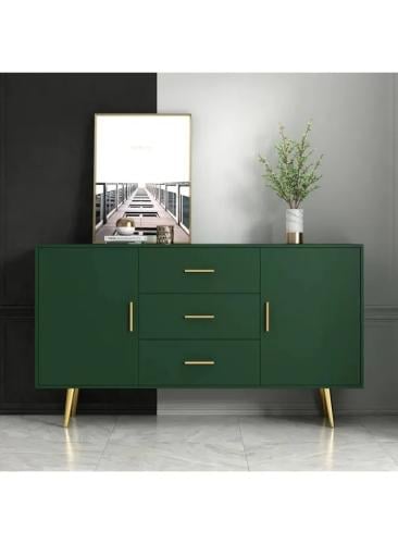 كونسول خشبي بتصميم أنيق – أخضر – 90×40×160 سم