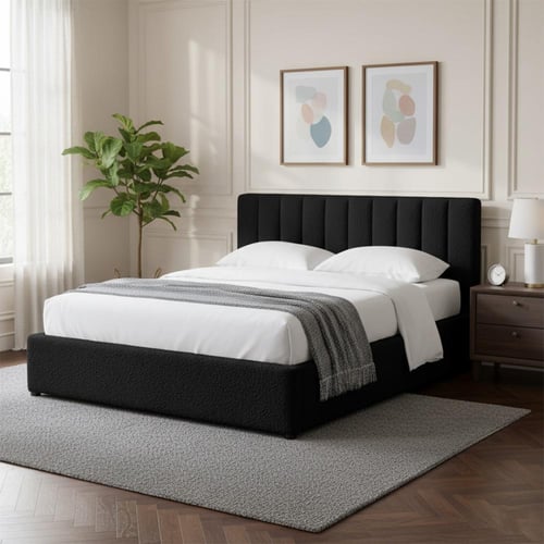 Swedish Wood Boucle Regal Essence Bed – Black