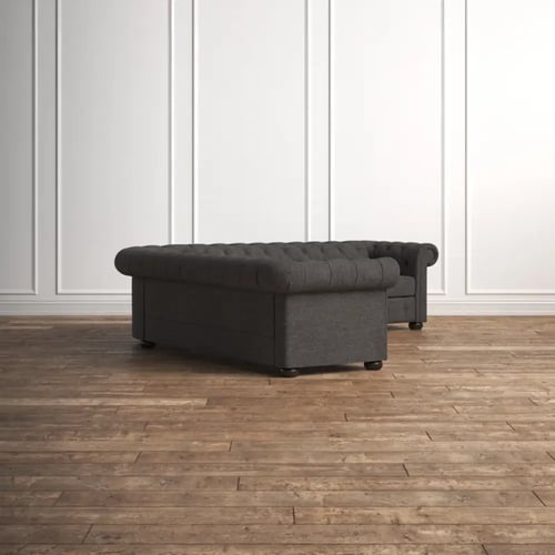 كنب حرف ال كتان وخشب سويدي - تصميم كلاسكي – 300×30...