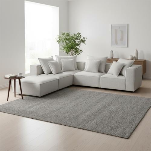 كنب زاوية حرف ال كتان - خشب سويدي - أبيض - 280×280...