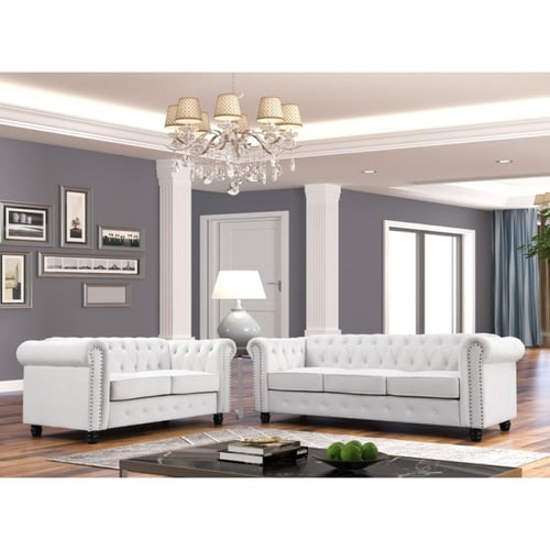 طقم كنب استقبال مخمل وخشب سويدي - قطعتين