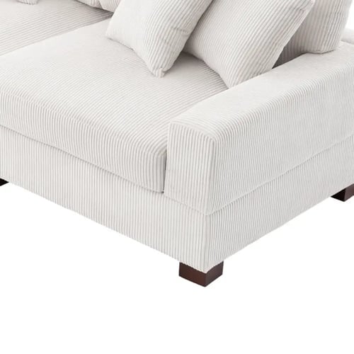 كنب حرف حرف ال كوردروي وخشب سويدي – 300×170×85 سم