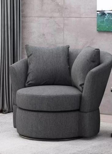 كرسي باللون الرمادي -الكتان – الخشب السويدي – 85×8...