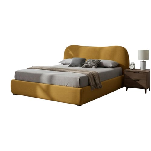 سرير شانيل – خشب سويدي - تصميم مموج