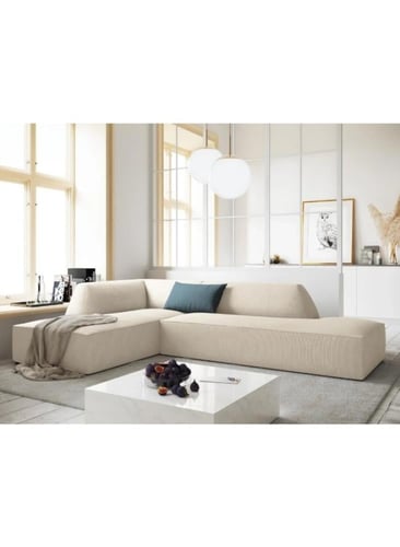 كنب زاوية حرف ال خشب سويدي – قماش مخمل – 280x200x8...