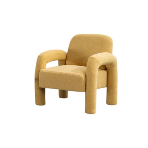 طقم كراسي بذراعين بوكلية وخشب سويدي – 82×77×83 سم