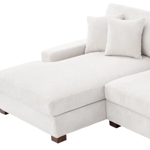 كنب حرف حرف ال كوردروي وخشب سويدي – 300×170×85 سم