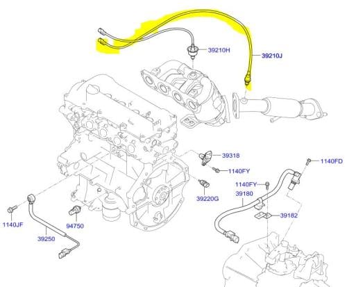 حساس شكمان خلفي هونداي اكسنت 2022-2018 اصلي وكاله