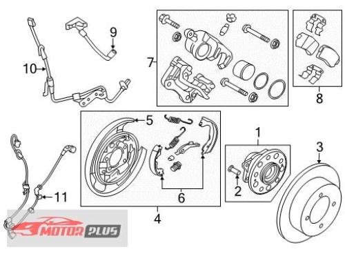 صاجة هوب خلفي يسار كيا كادينزا 2000-2016 اصلي وكال...