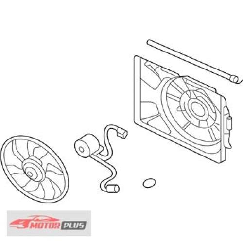 مروحة رديتر كيا اوبتيما 2006-2010 اصلي وكاله