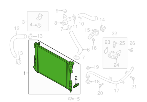 رديتر ماء هونداي اكسنت 2020-2019 بديل تجاري