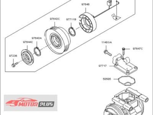 كمبروصر مكيف هونداي النترا 2010-2005 اصلي وكاله