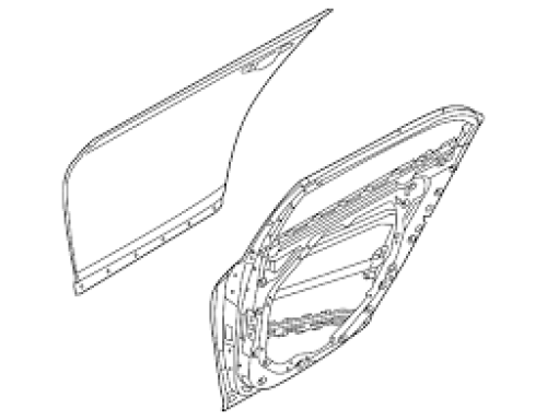 باب خلفي يسار هونداي اكسنت 2020-2018 اصلي وكاله