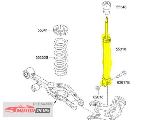 مساعد خلفي كيا كادينزا 2013-2016 اصلي وكاله