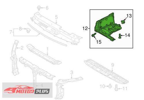 بطانة مكينة يسار كيا كادينزا 2014-2016 اصلي وكاله