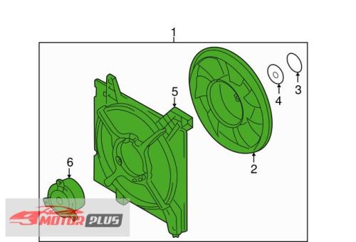 مروحة رديتر هونداي النترا 2006-2001 بديل تجاري