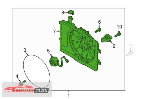 مروحة رديتر هونداي النترا 2017-2016 اصلي وكاله