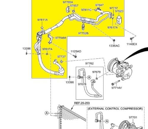 لي مكيف بارد هونداي اكسنت 2016-2012 بديل تجاري