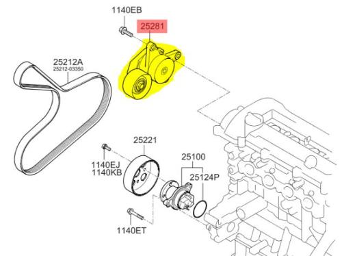 شداد سير مكينة هونداي اكسنت 2020-2018 اصلي وكاله