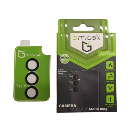 عدسة حماية كاميرا ملونة سامسونج اس 25 بلس اسود