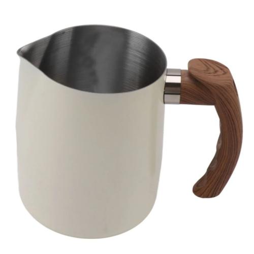 معيار استيل ابيض يد خشب